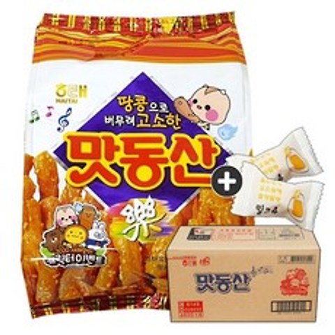 주전부리몰 해태제과 맛동산(300g x 8봉) 1박스(+밀크츄 2개), 8봉, 300g