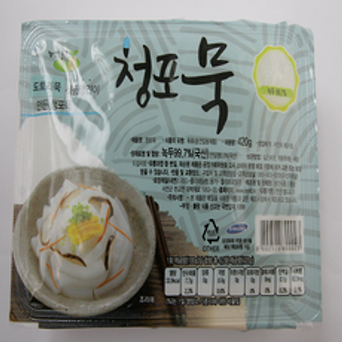 (농민식품) 김영근 명인의 맛있는 묵이야기 청포묵편, 420g, 1개