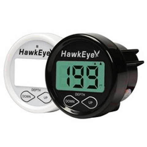 Hawkeye 뎁스트렉스 1B 디지털 뎁스 파인더 다이빙컴퓨터 게이지 세트, Black, White