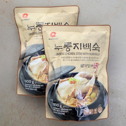 마니커 누룽지 백숙, 900g, 2봉