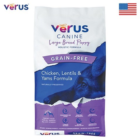 베루스 사료 라지 브리드 퍼피 Verus Pet Foods Large Breed(EU인증 미국생산 대형견 아기강아지 전용 생후20개월까지 / 관절균형/ 성장발육/대형견 IQ지능), 11.3kg