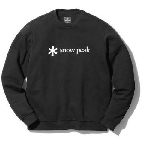 스노우피크 snow peak Printed Logo Sweat Pullover SPSSW21SU00200 Black 사이즈 1 아웃도어 스웨트 여성