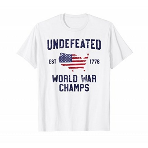 무패 세계 대전 챔피언 T 셔츠 1776 년 7 월 4 일, 단일옵션