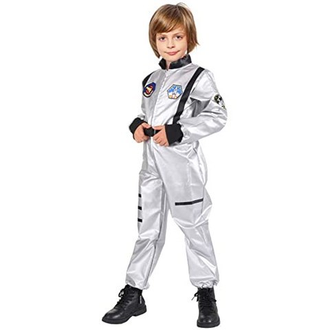 EOM Kids Role Play Costumes for Age 3-8 [Astronaut-silver- Large 7-8T] - E065307YC1HR3V0, Astronaut-silver- Large 7-8T