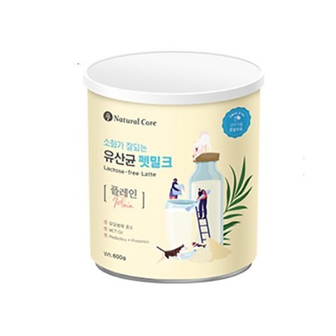네츄럴코어 유산균 펫밀크 플레인 600g/분유, 단품