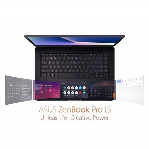 ASUS UX580GE-XB74T ZenBook Pro 15 Laptop with Innovative Screenpad 15.6 UHD 4K Touch Intel Core i9-8950HK NVIDIA GeForce GTX 1050 Ti