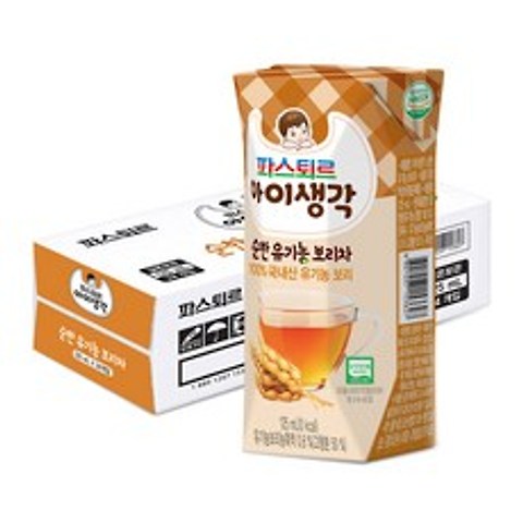 파스퇴르아이생각 순한 유기농 보리차 125 ml, 보리, 24개입