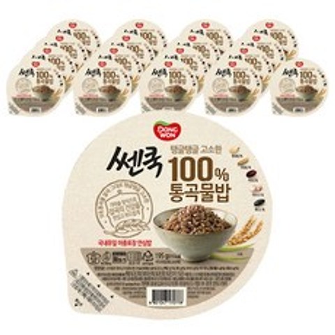 동원 100% 통곡물밥, 195g, 18개