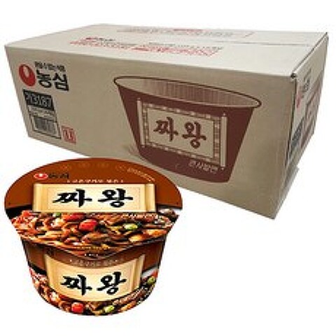 농심 짜왕 컵라면, 105g, 16개