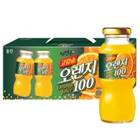 자연은 고칼슘 오렌지 100 음료, 180ml, 12개