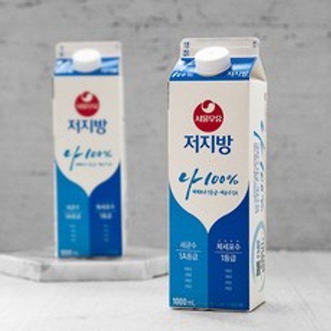 서울우유 저지방우유, 1000ml, 2개