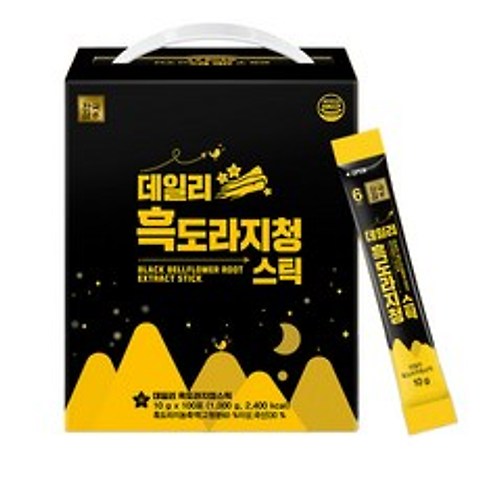 한국삼 데일리 흑도라지청 스틱, 10g, 100개