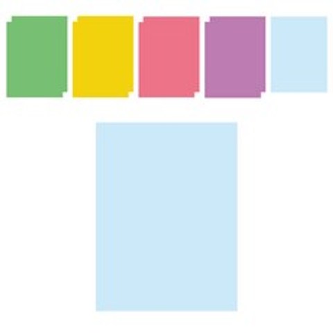 대원우드보드 파스텔펠트A 유아모빌 인형만들기 펠트공예 5색 x 2p 세트, 혼합 색상
