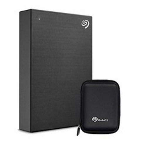 씨게이트 New Backup plus Portable + Rescue 외장하드 STHP4000400 + 어도비 2개월 멤버쉽 이용권 + 파우치, 4TB, Black