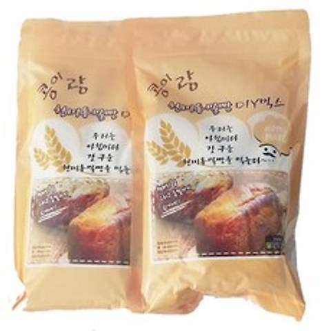 현미그린 콩이랑 현미통밀빵 DIY 믹스, 350g, 2개입