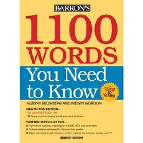 1100 Words You Need to Know Paperback, Barrons Educational Series