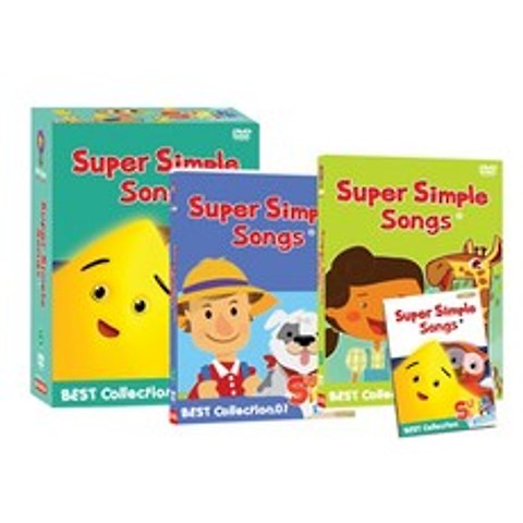 NEW Super Simple Songs 베스트 Collection DVD + 오디오CD 16종세트 가사집포함, 16CD