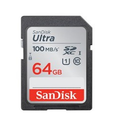 샌디스크 울트라 SDXC SD 카드 64GB/DUNR, 64GB