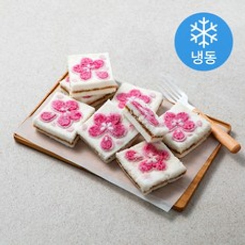 착한떡 달콤한 벚꽃모양백설기 (냉동), 90g, 9개