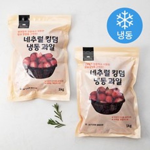 네추럴킹덤 냉동 과일 딸기 (냉동), 1kg, 2개