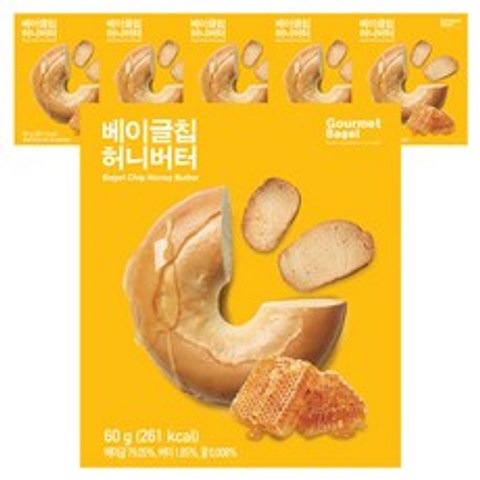 고메베이글 베이글칩 허니버터, 60g, 6개