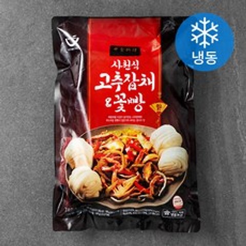 세미원 사천식 고추잡채 앤 꽃빵 (냉동), 740g, 1개