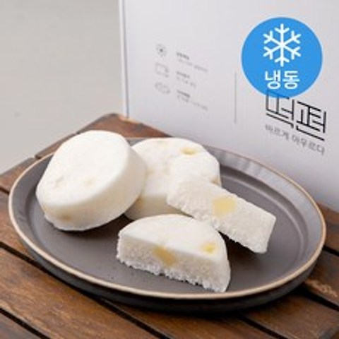 떡편 치즈백설기(냉동), 55g, 10개