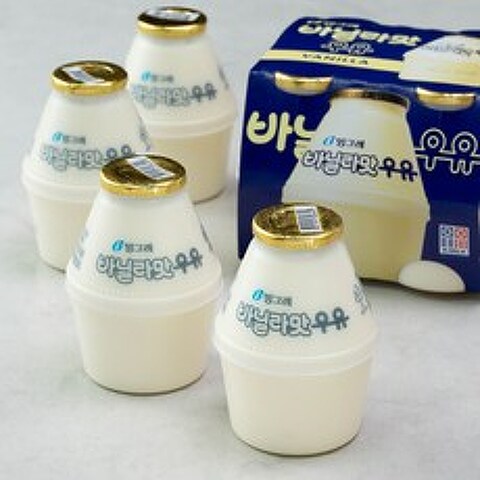 빙그레 바닐라맛 우유, 240ml, 8개
