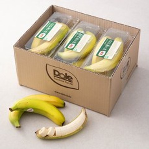 Dole 유기농인증 바나나 3~4개입, 6팩