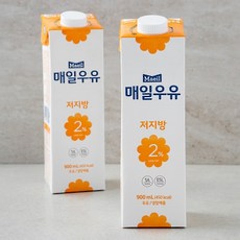 매일우유 저지방2% 우유, 900ml, 2개