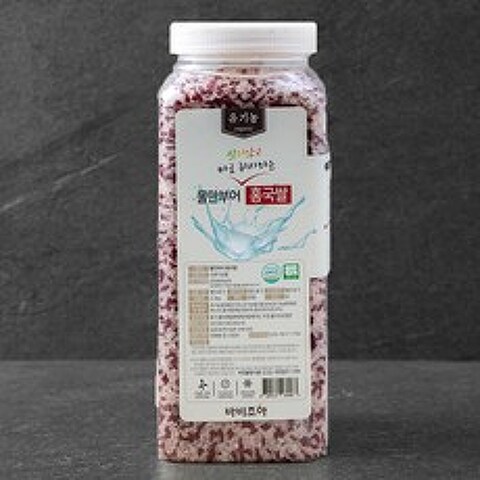 바비조아 유기가공식품 인증 물만부어 홍국쌀, 2.2kg, 1통