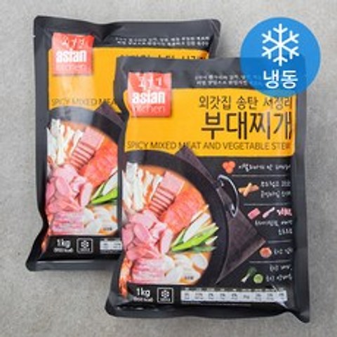 외갓집 송탄 서정리 부대찌개 (냉동), 1kg, 2개