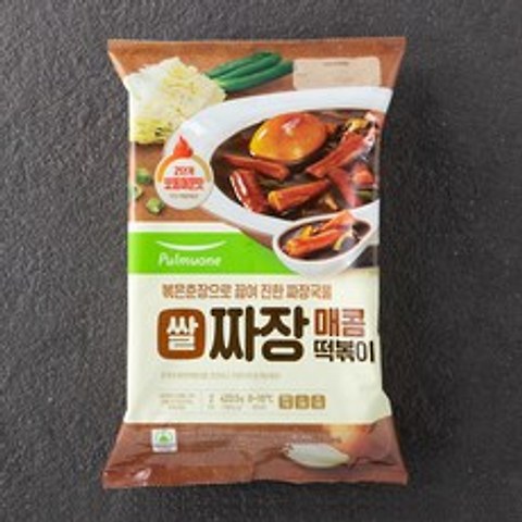 풀무원 쌀 짜장 매콤떡볶이, 423.5g, 1개