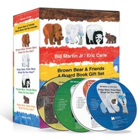 [JYbooks(제이와이북스)]노부영 에릭칼 Bear 4종 세트 (원서4권 노부영 CD 4장) (4 Board Book + CD), JYbooks(제이와이북스)
