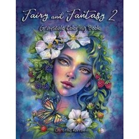 (영문도서) Fairy and Fantasy 2 Grayscale Coloring Book Paperback, Independently Published, English, 9798591923891