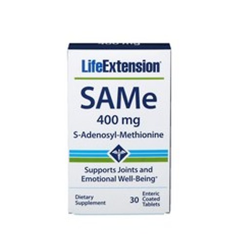 Life Extension SAMe S-Adenosyl-Methionine 라이프익스텐션 S-아데노실-메티오닌 400mg 30정, 1개