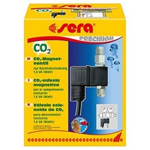 Sera 08030-CO2 마그네틱 밸브 (2W CO2 소스의 간단한 야간 차단 모든 CO2 설치에 적합), 단일옵션