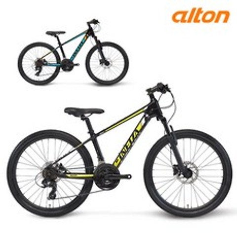 2021 알톤 엑스제트1 21단 카본 초등학생 MTB 자전거, 블랙