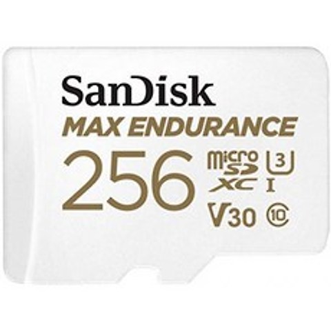 SanDisk 256GB MAX Endurance microSDXC Card with Adapter for Home Security Camera