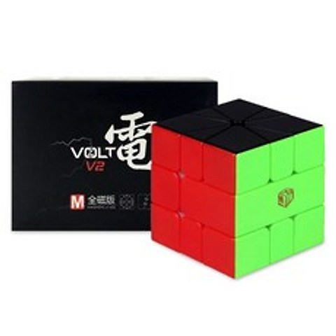 Qiyi XMD Volt Square 1 V2 M Qiyi Mofangge Volt SQ1 Magic Puzzle X Man Square 1 Learning Educationa, 1개, Stickerless Full BW, 단일