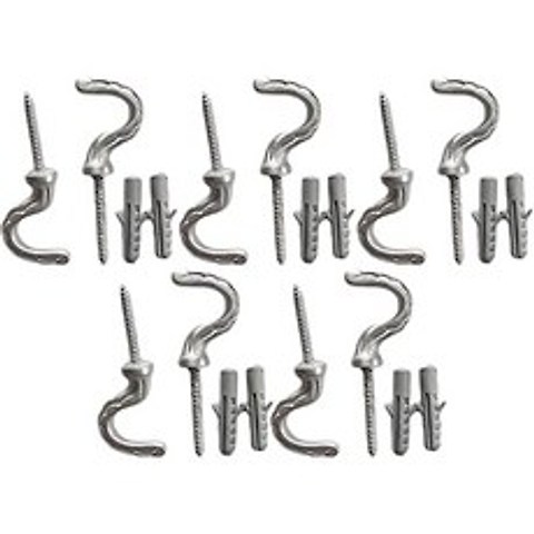 Choose from 17 Styles and Colors of Decorative Hooks (10 Silver Hooks) (Silver Hooks), Silver Hooks