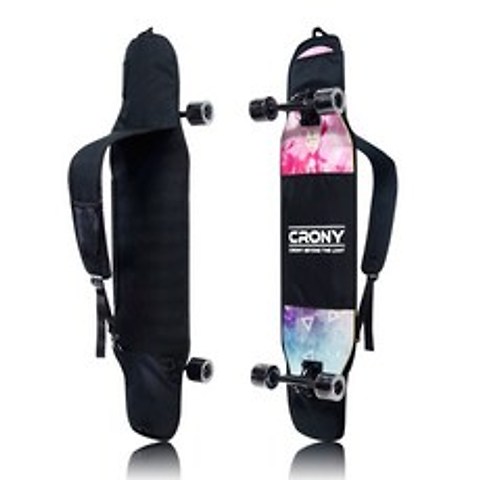 크로니 롱보드 가방 40인치-42인치 110Cm 스케이트보드 가방, 블랙