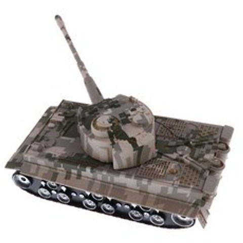 ZCD 키즈 미니 탱크 장난감 육군 차량 모델 대전 Heavy Panzer, 설명, 플라스틱, 위장 노란색