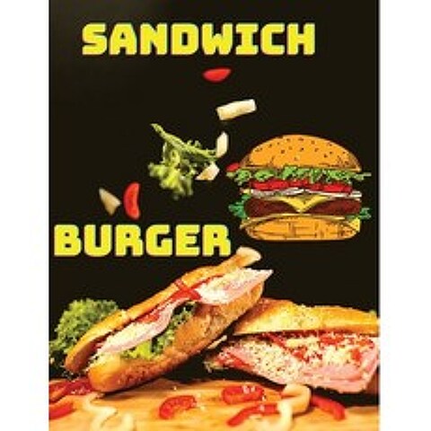 300 Delicious Sandwich Burger Wrap and Bun Recipes - A BIG Cookbook: Easy Hearty & Delicious Meal... Paperback, Master of Kitchen, English, 9786449502305