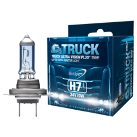 트럭용 24v 할로겐 램프 트럭 울트라 비전 플러스 H7 (1 Set), 2개입, 4100K