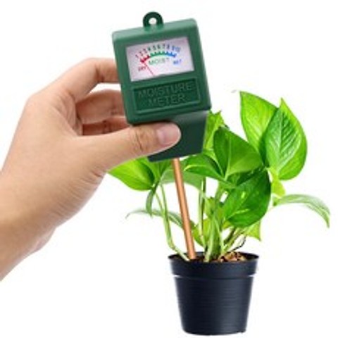 1pc 식물 토양 수분 시험기 화분에 심은 식물을위한 습도계 잔디 농장 토양 수량계 수경법 분석기|수분 측정기|, 1개, 단일, 단일