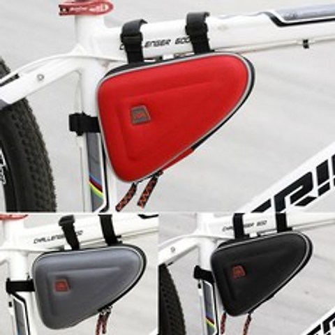 (카라멜) CBR 자전거 프레임 삼각백 EVA 하드팩 파우치 수납 포켓 가방 악세사리 용품, 레드