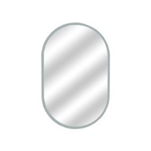 욕실 원형 스트랩 거울 화이트 무광블랙 골드 핑크 민트 화장실 양타원 거울, 선택05.양타원 민트