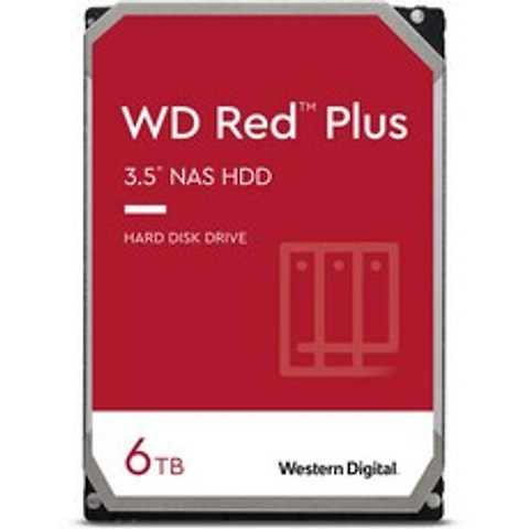 WD WD 6TB Red Plus 5400 rpm SATA III 3.5 Internal NAS HDD, 상세내용참조