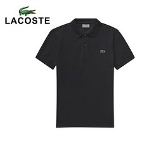 라코스테 클래식 폴로티 블랙 남자 반팔 티셔츠 카라티 상의 L1212-031-1
